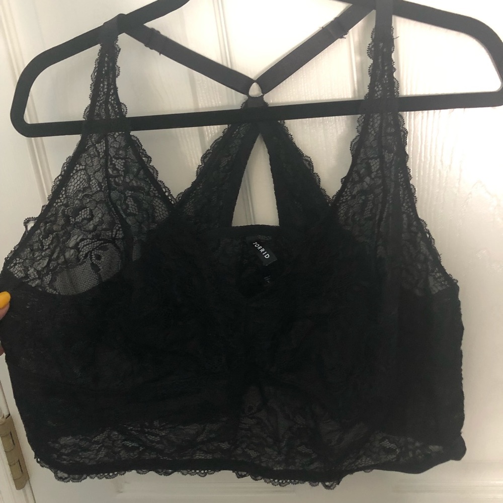 Black Lace Racerback Bralette